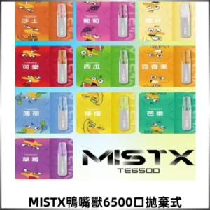 MISTX TE鴨嘴獸6500口一次性抛棄式電子煙